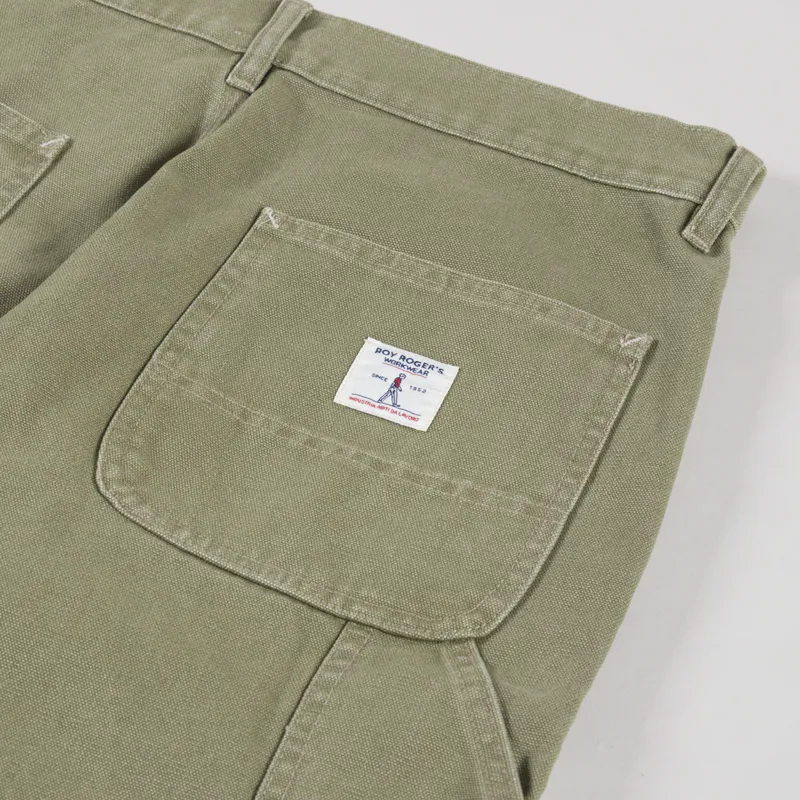 Roy Roger's Workwear Statement Berm Short Sage-8