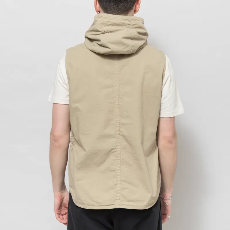 Roy Rogers Workwear x Engineered Garments Hooded Field Vest Khaki-2