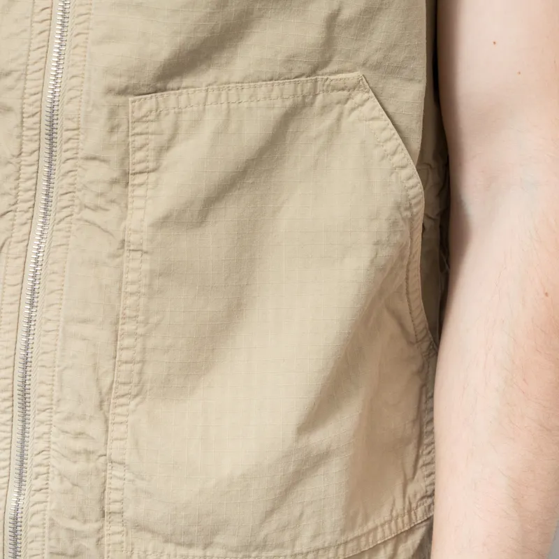 Roy Rogers Workwear x Engineered Garments Hooded Field Vest Khaki-9