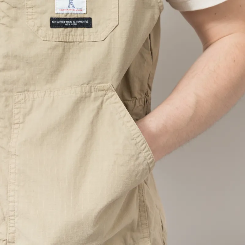 Roy Rogers Workwear x Engineered Garments Hooded Field Vest Khaki-7