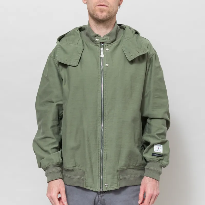 Roy Rogers Workwear x Engineered Garments Hooded Bomber Jacket Army Green-1