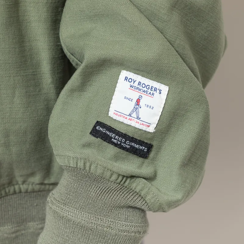 Roy Rogers Workwear x Engineered Garments Hooded Bomber Jacket Army Green-11