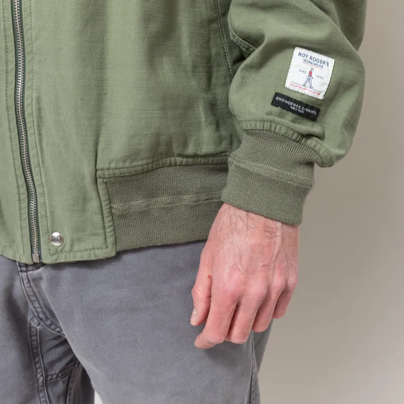 Roy Rogers Workwear x Engineered Garments Hooded Bomber Jacket Army Green-9