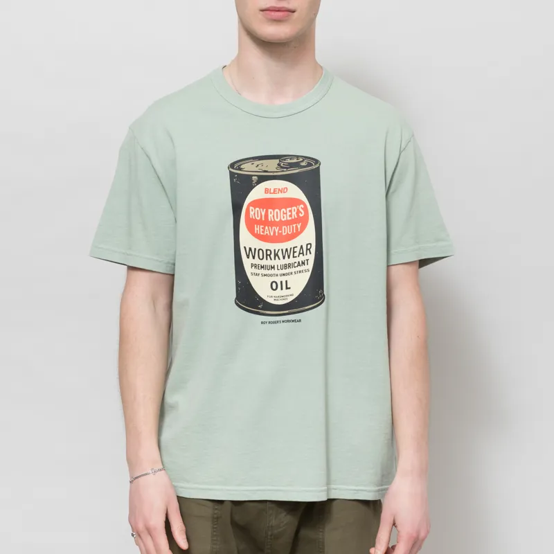 Roy Rogers Workwear Jar T Shirt Sage