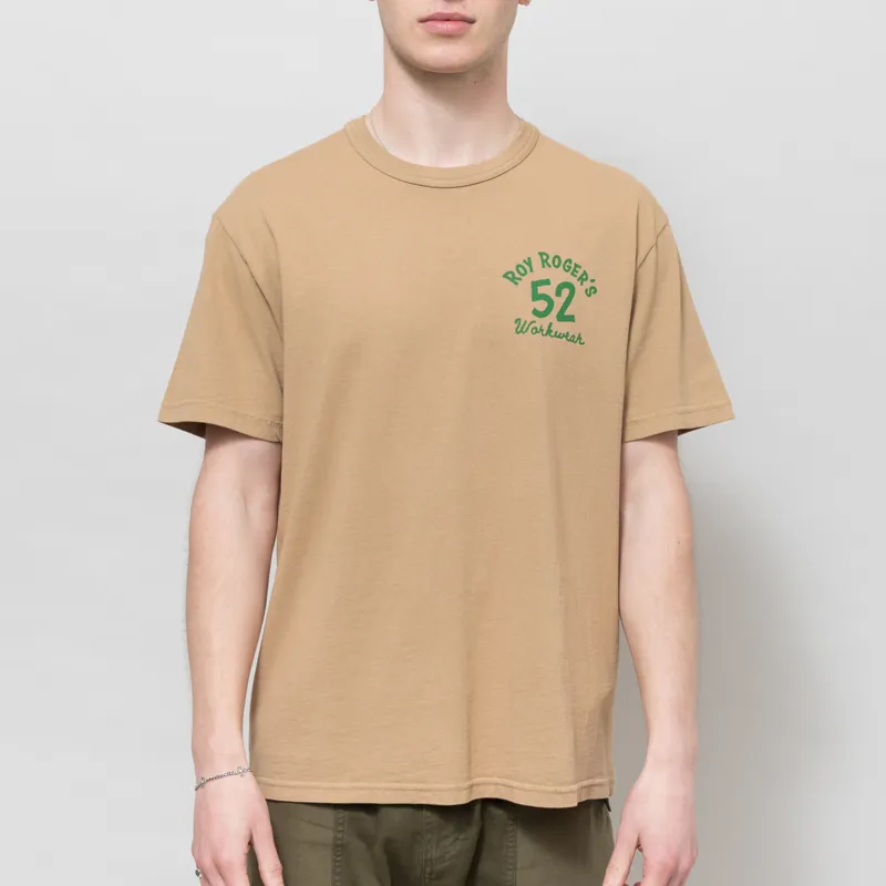 Roy Rogers Workwear Botanics T Shirt Beige-1