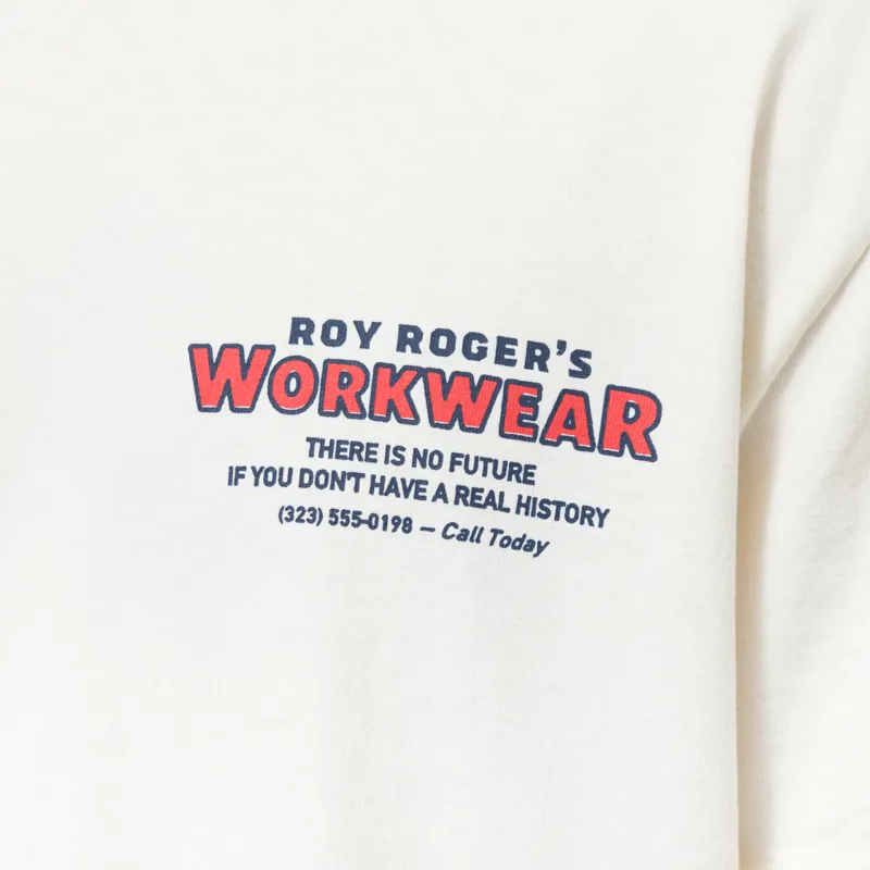 Roy Rogers Workwear Logo T Shirt Butter-4