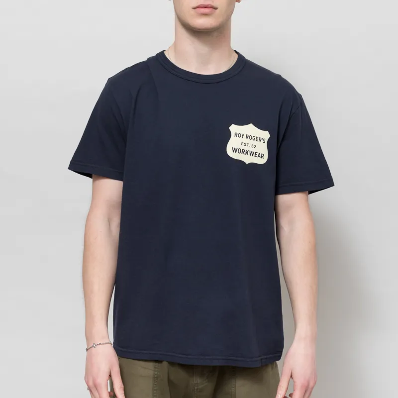 Roy Rogers Workwear Call Now T Shirt Navy-1