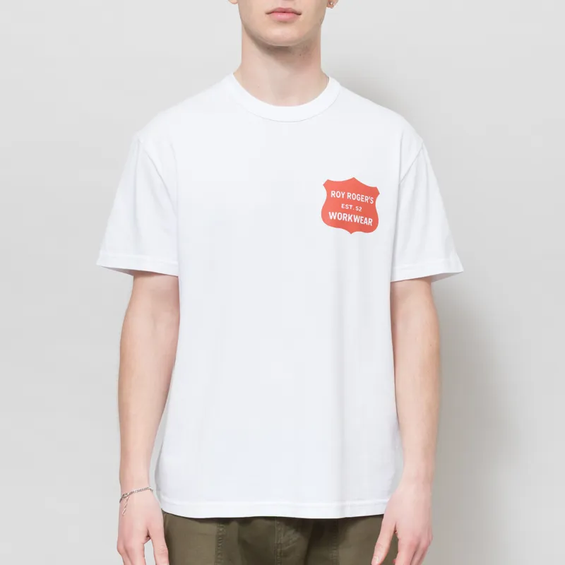 Roy Rogers Workwear Call Now T Shirt White-1