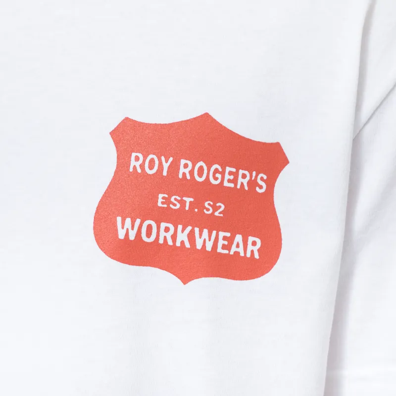 Roy Rogers Workwear Call Now T Shirt White-4