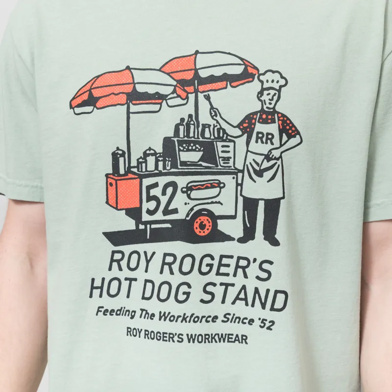 Roy Rogers Workwear Hotdog Stand T Shirt Sage-4