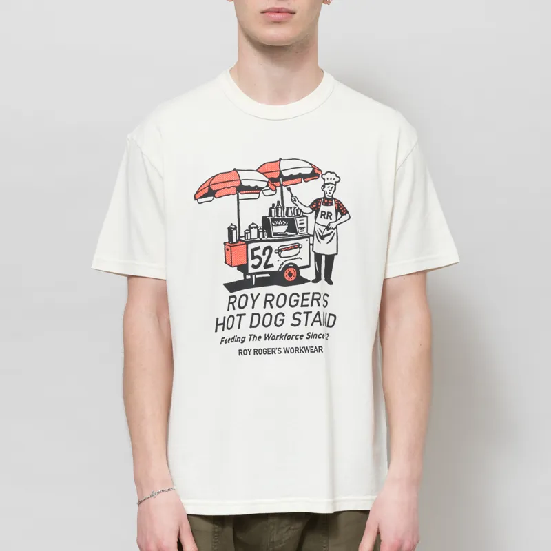 Roy Rogers Workwear Hotdog Stand T Shirt Butter