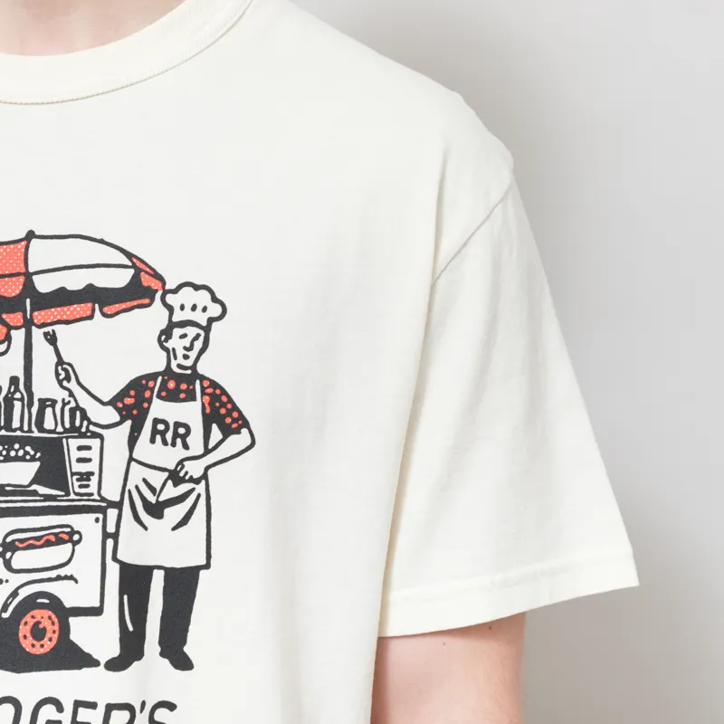 Roy Rogers Workwear Hotdog Stand T Shirt Butter-3