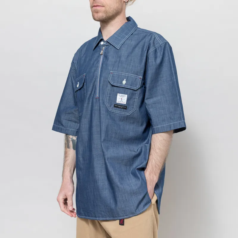 Roy Rogers Workwear x Engineered Garments Spinnaker Shirt Indigo-1