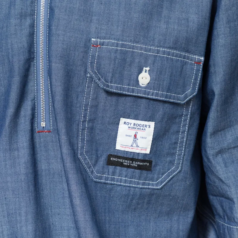 Roy Rogers Workwear x Engineered Garments Spinnaker Shirt Indigo-5
