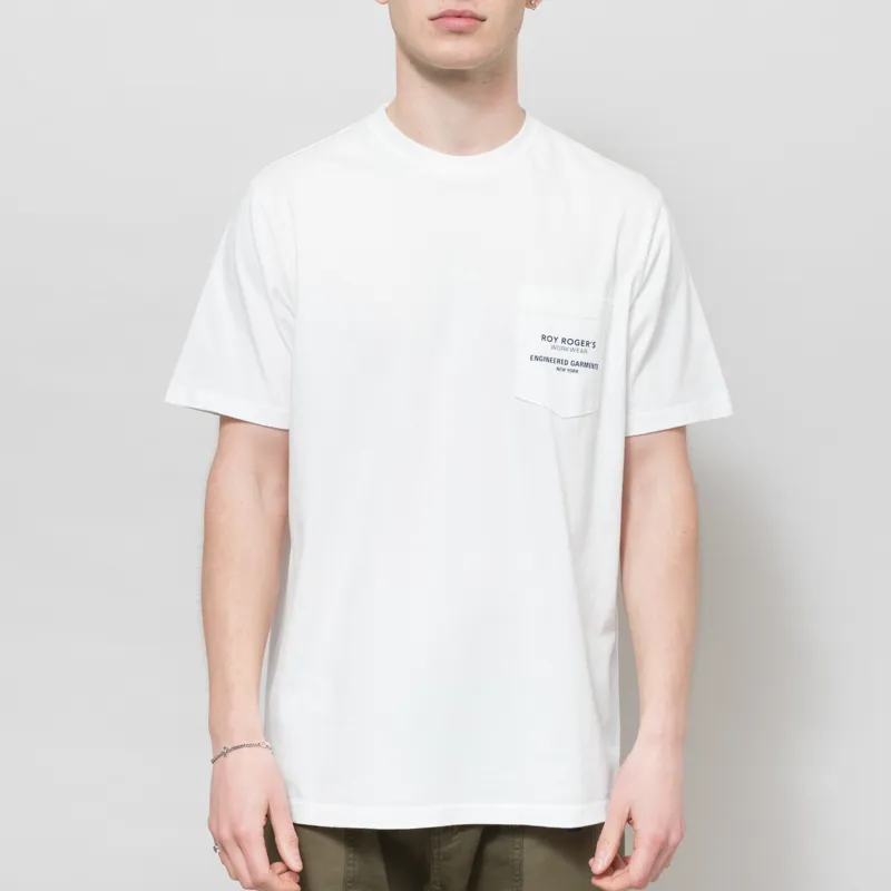 Roy Rogers Workwear x Engineered Garments Pocket T Shirt Off White-1