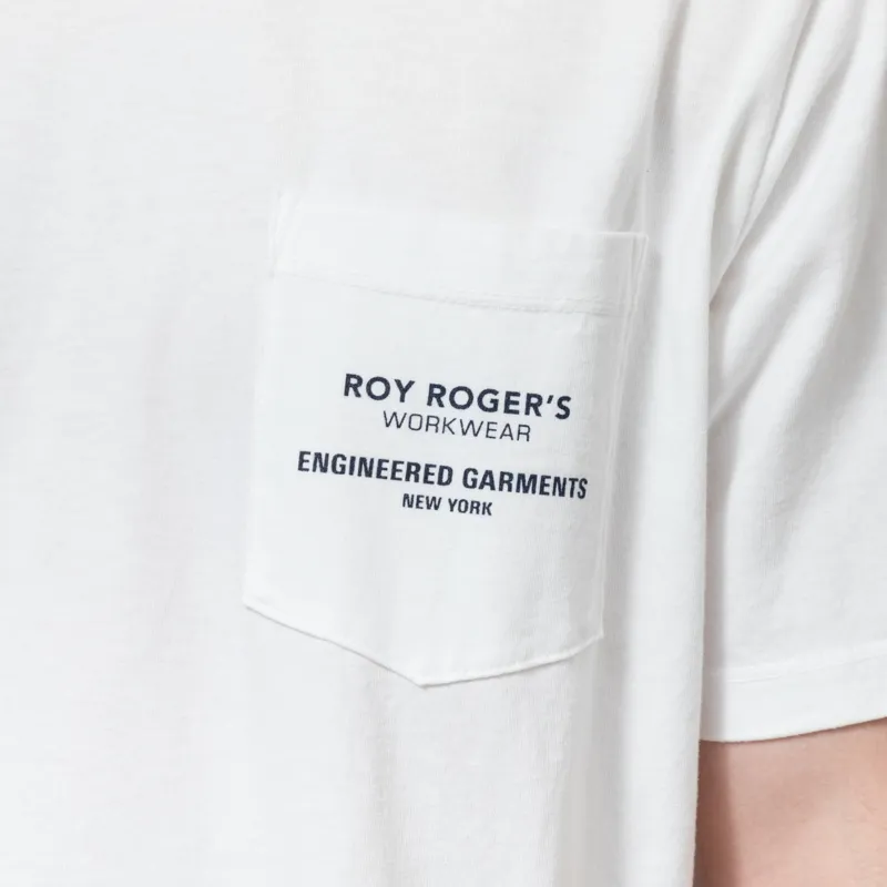 Roy Rogers Workwear x Engineered Garments Pocket T Shirt Off White-4