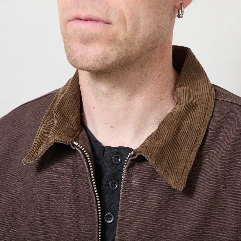 Roy Rogers Workwear Work Short Jacket Canvas Brown-3