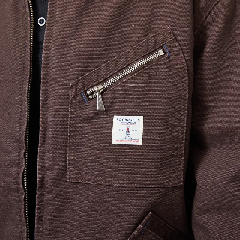Roy Rogers Workwear Work Short Jacket Canvas Brown-5