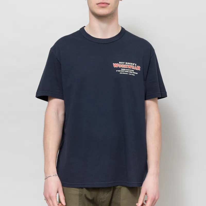 Roy Rogers Workwear Logo T Shirt Navy-1