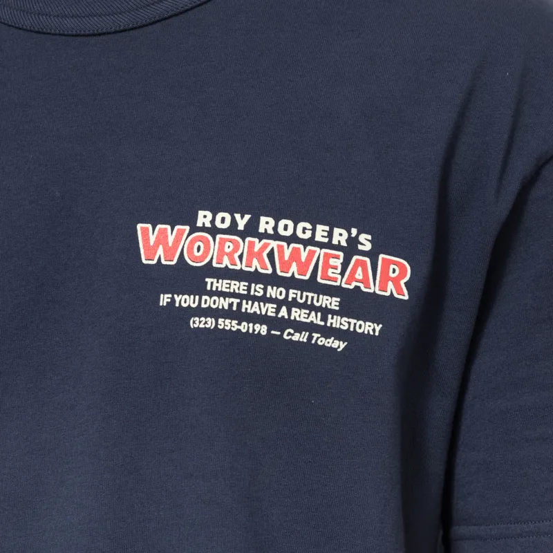 Roy Rogers Workwear Logo T Shirt Navy-5