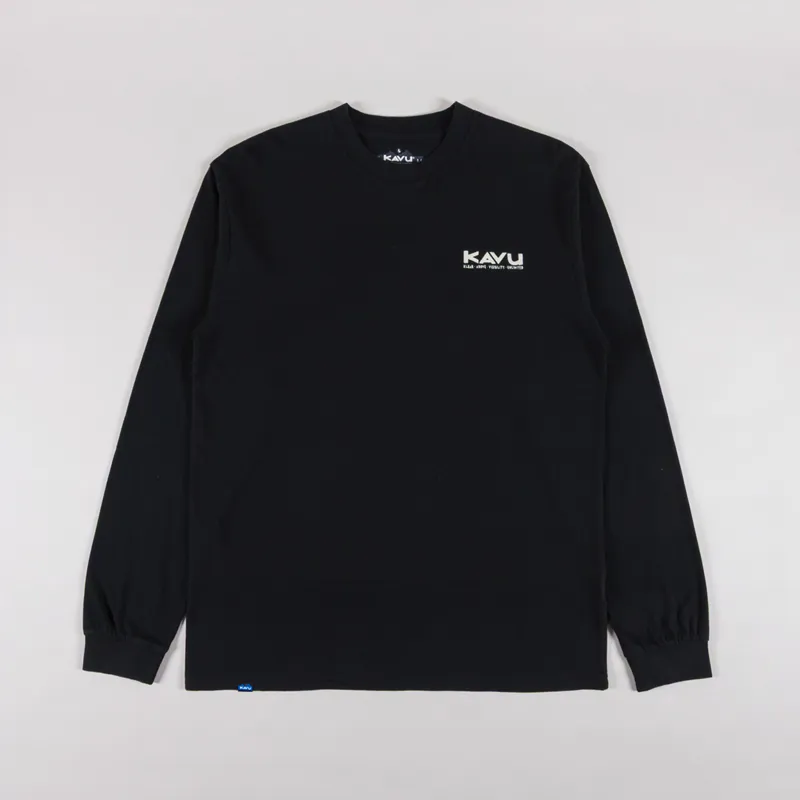 Kavu Long Sleeve Etch Art T Shirt Black-1