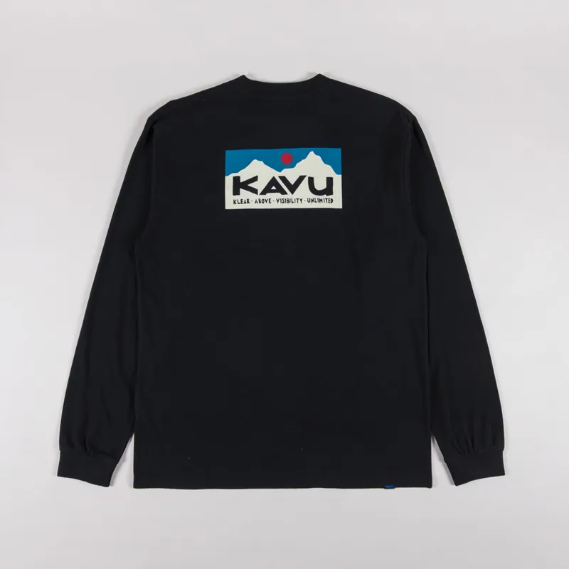 Kavu Long Sleeve Etch Art T Shirt Black
