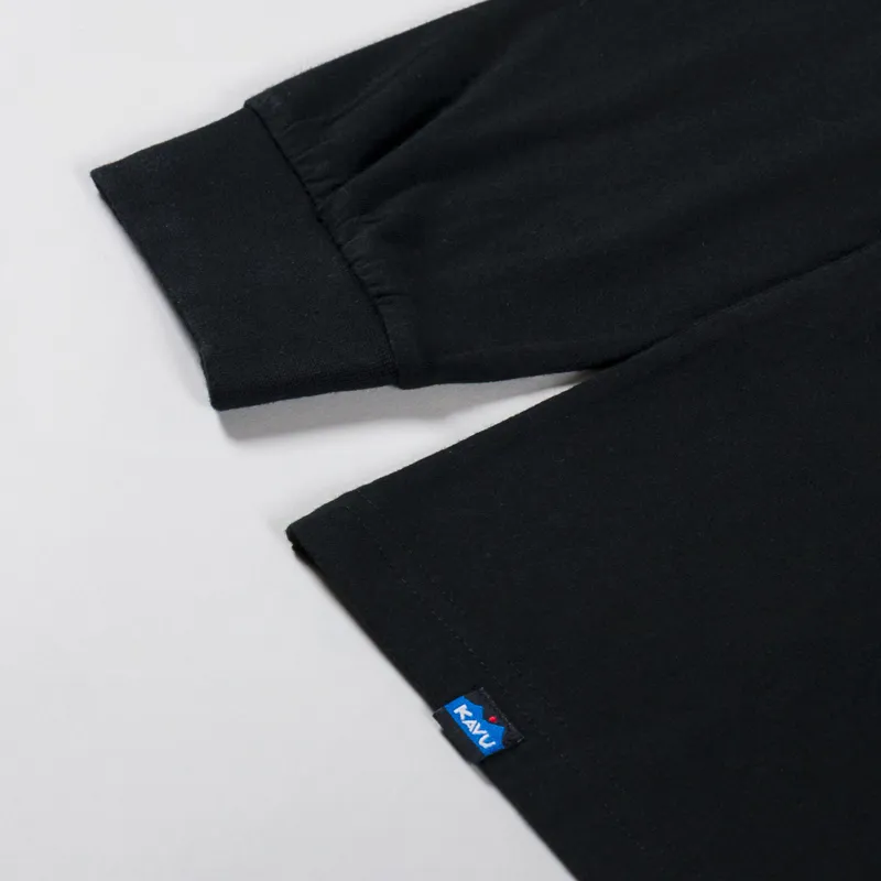 Kavu Long Sleeve Etch Art T Shirt Black-6