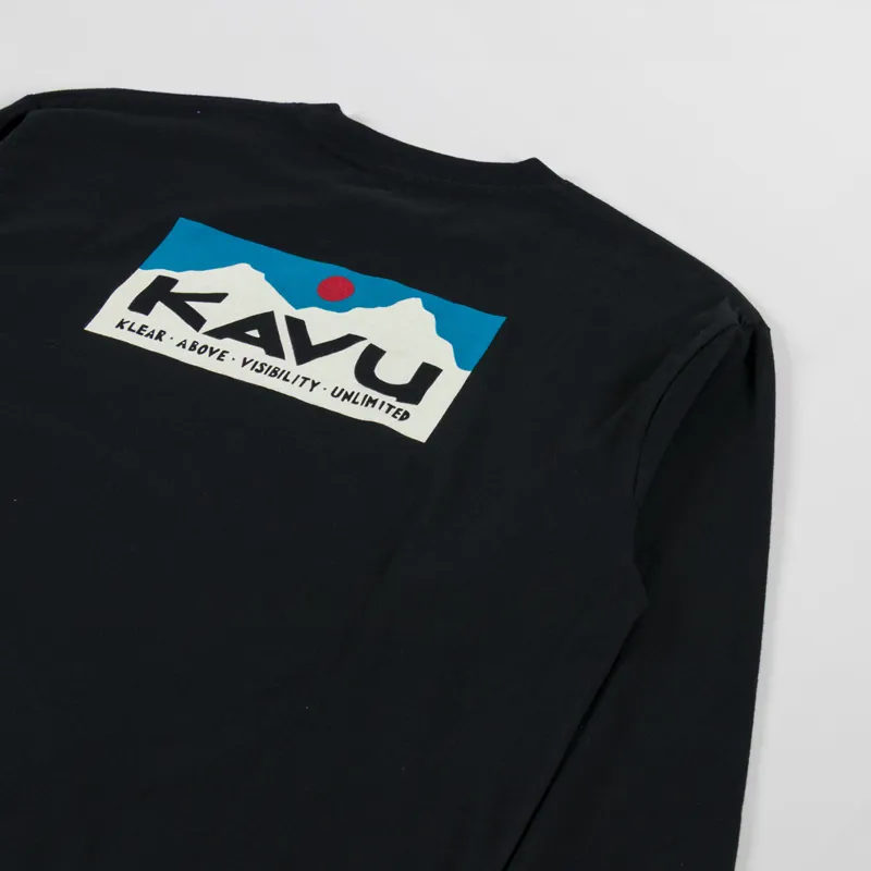 Kavu Long Sleeve Etch Art T Shirt Black-2