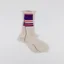 Anonymous Ism Hemp Random Line Pile Crew Socks Purple