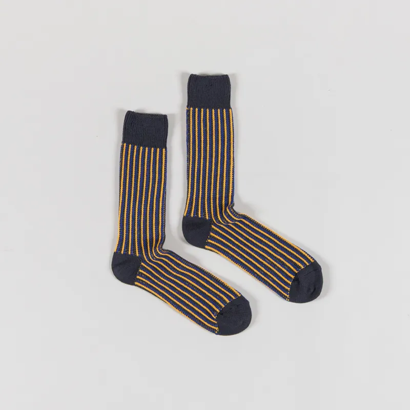 Anonymous Ism JQ Stripe Crew Socks Charcoal