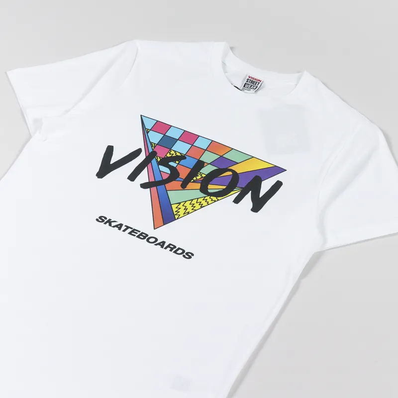 Vision Street Wear 80s Triangle T Shirt White-2