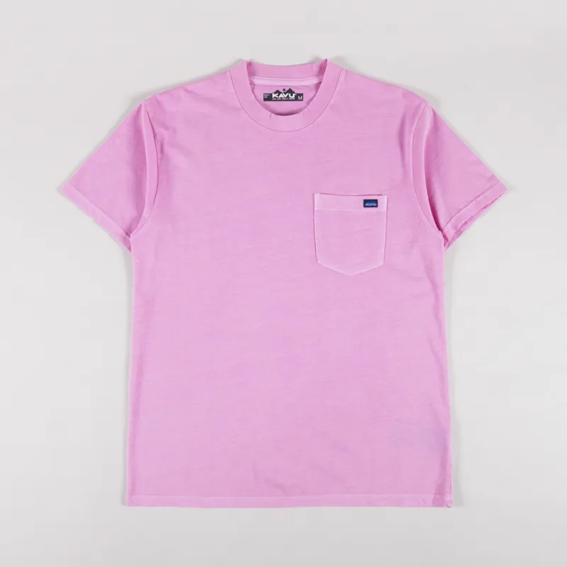 Kavu Side Bar T Shirt Electric Fuchsia