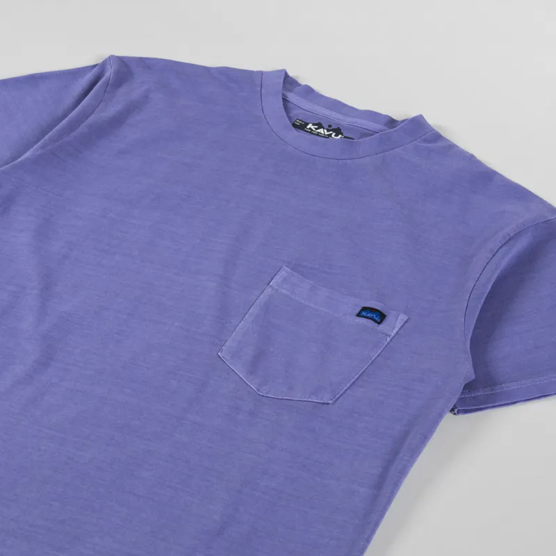 Kavu Side Bar T Shirt Blue Yonder-1