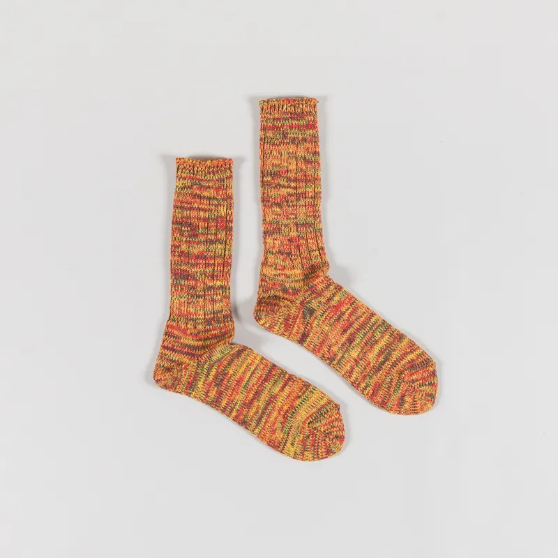 Anonymous Ism 5 Colour Mix Crew Socks Yellow