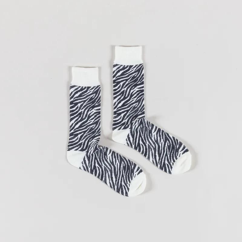 Anonymous Ism Wool Animal Crew Socks Off White