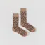 Anonymous Ism Wool Animal Crew Socks Beige