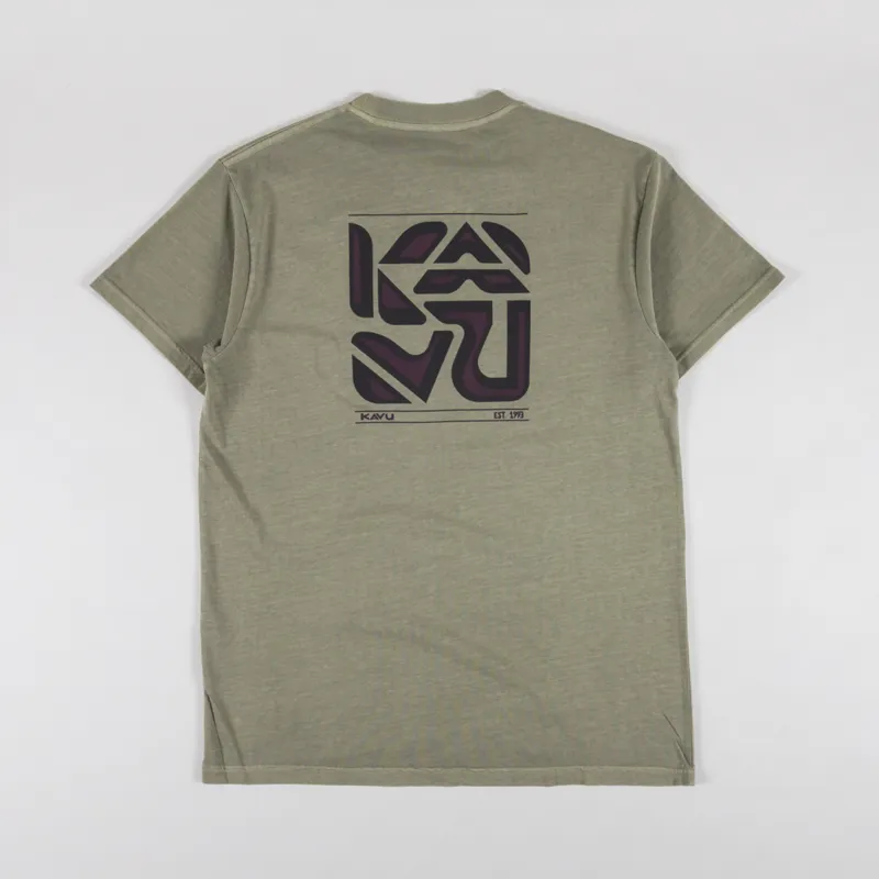 Kavu Cubed T Shirt Kelp Forest