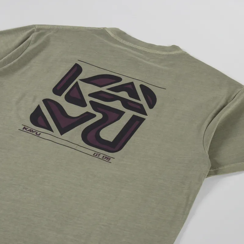 Kavu Cubed T Shirt Kelp Forest-2