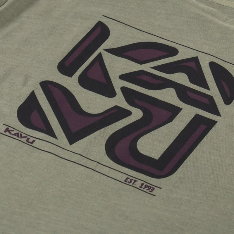 Kavu Cubed T Shirt Kelp Forest-4