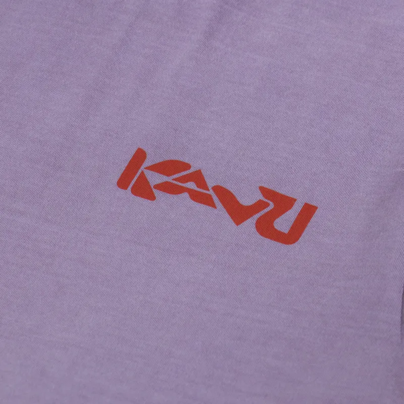 Kavu Cubed T Shirt Dusted Grape-5