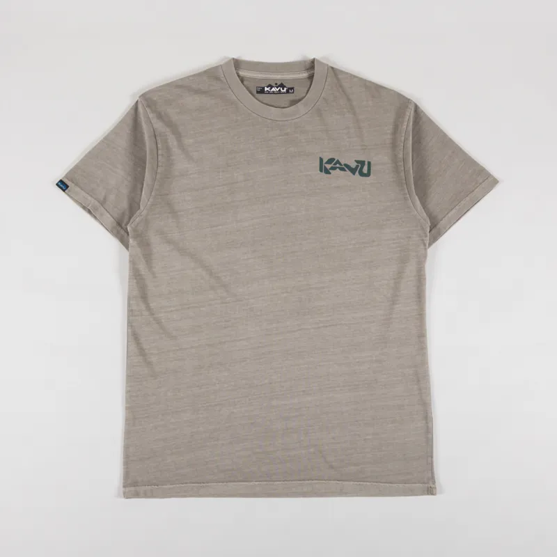 Kavu Cubed T Shirt Greige-1