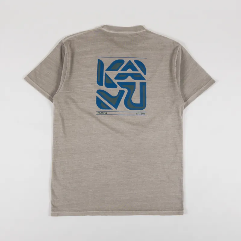 Kavu Cubed T Shirt Greige