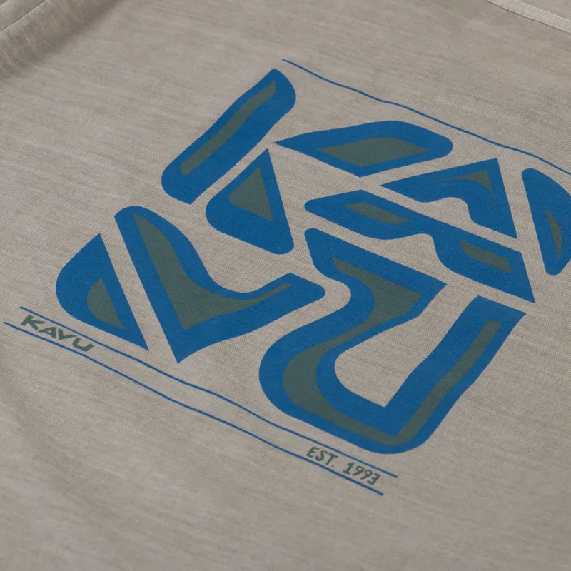 Kavu Cubed T Shirt Greige-4