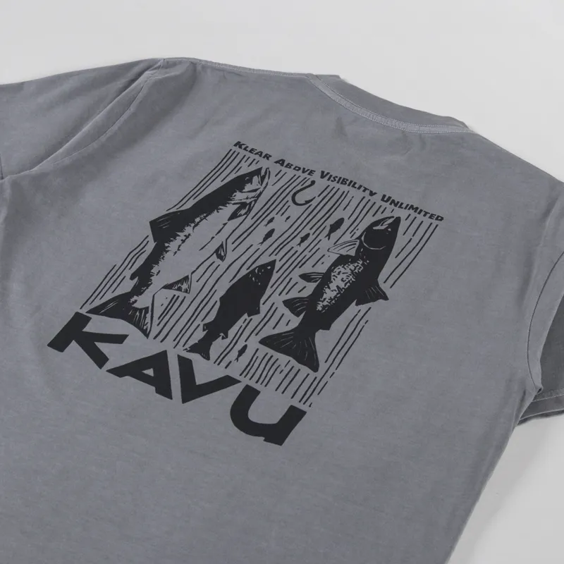 Kavu Salmon T Shirt Moonless Night-2