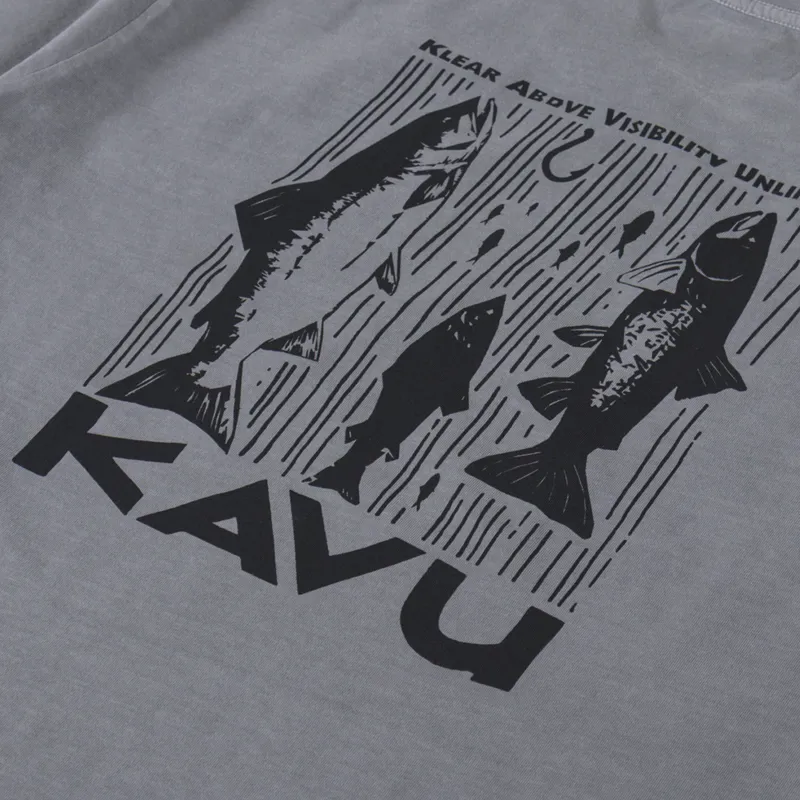 Kavu Salmon T Shirt Moonless Night-4