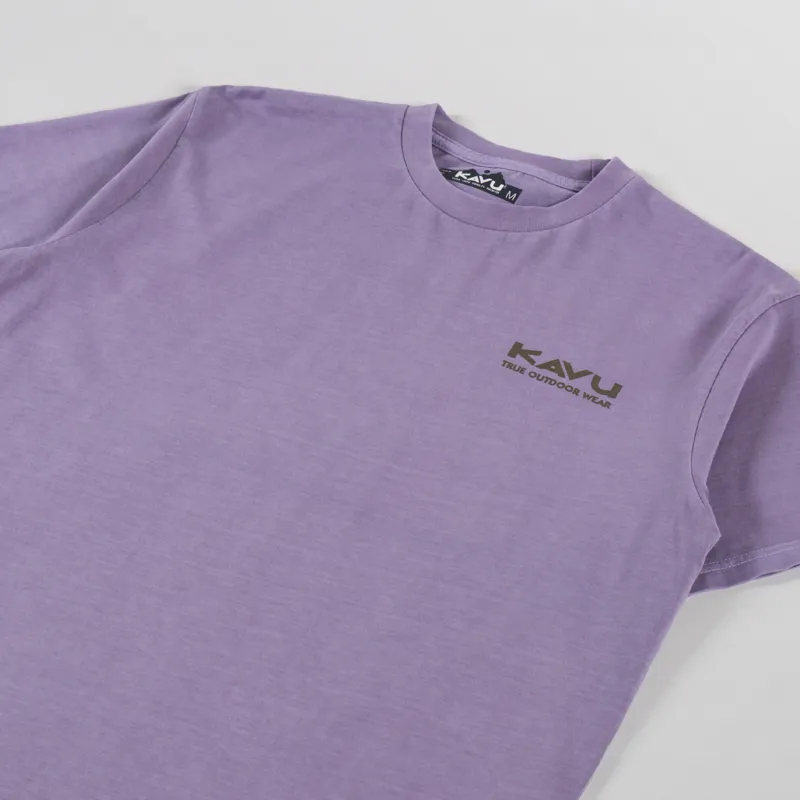 Kavu Salmon T Shirt Dusted Grape-3
