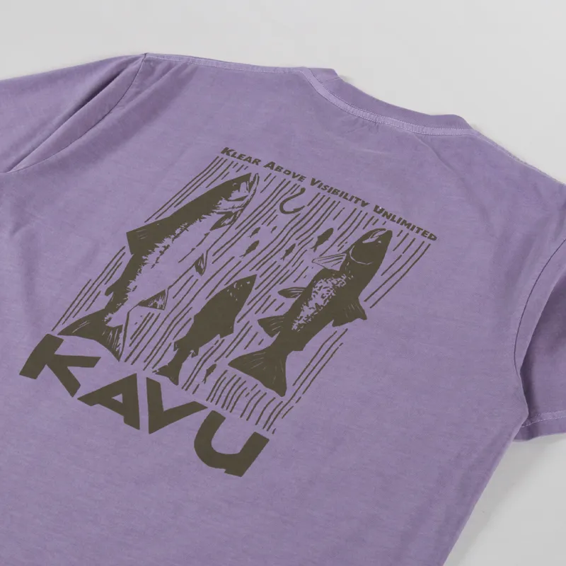 Kavu Salmon T Shirt Dusted Grape-2