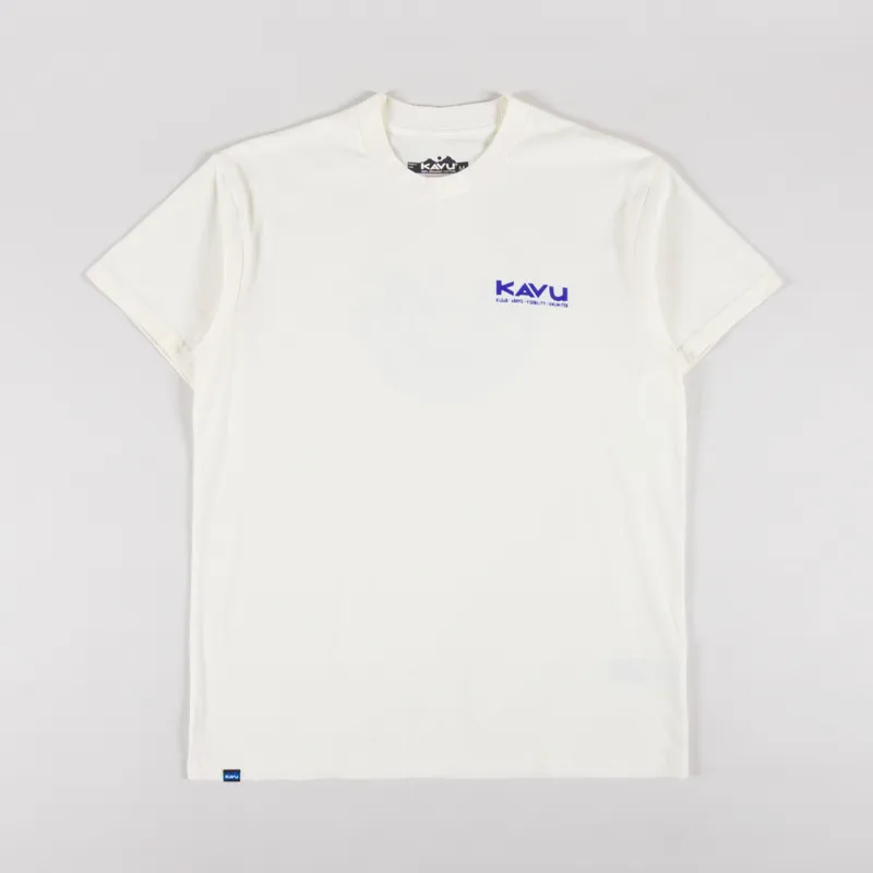Kavu Waves T Shirt Off White-1