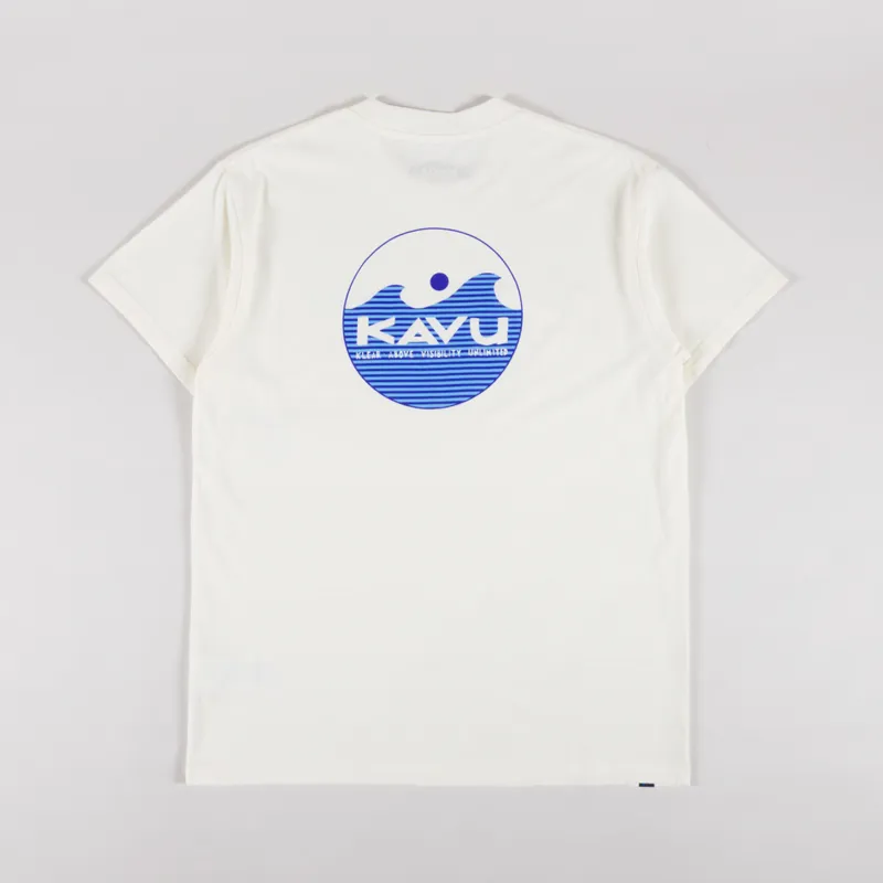 Kavu Waves T Shirt Off White