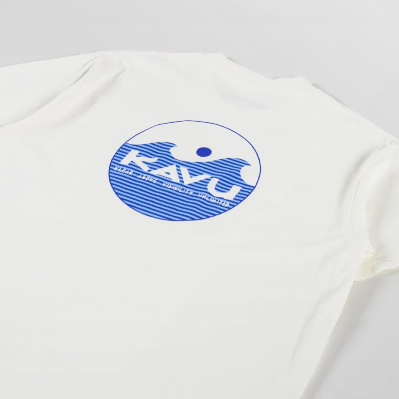 Kavu Waves T Shirt Off White-2